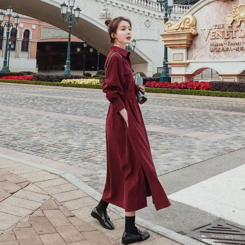 Đầm dài chít eo
