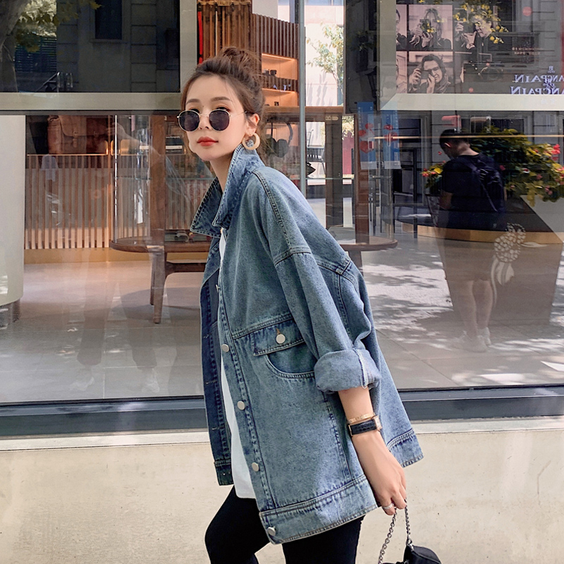 Áo khoác denim gió BF giản dị