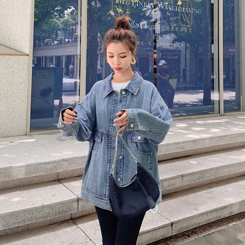 Áo khoác denim gió BF giản dị