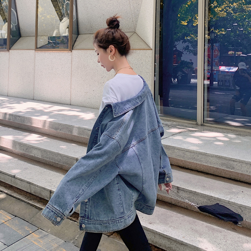 Áo khoác denim gió BF giản dị