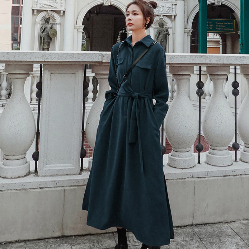 Đầm dài chít eo